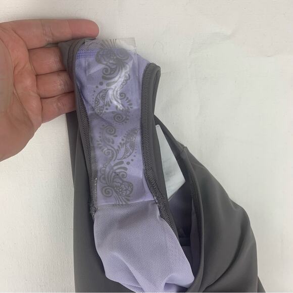 Prana women's small 34D gray new Aelyn One-Piece Swimsuit underwire athletic - Picture 6 of 13